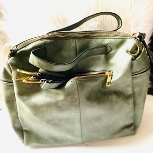 Army Green Bag w/attachable strap